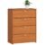 Dulap pantofi cu 4 usi rabatabile, PAL laminat, 60x33x80 cm, maro arin
