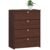 Dulap pantofi cu 4 usi rabatabile, PAL laminat, 60x33x80 cm, maro wenge