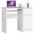 Birou computer PIKSEL, cu sertar, dulap si raft pentru tastatura, dreapta, 90x50x77 cm, alb