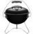 Gratar rotund, din otel, cu suport cromat, tava din inox, 43x37cm, negru