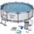 Piscina cadru metalic Bestway, 366x100cm, 9.150 litri, cu pompa de filtrare si scara