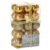 Set globuri de Craciun, 30 bucati, 3 modele, 3cm, auriu