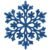 Decoratiune brad fulg de zapada, set 12 bucati, 10cm, albastru