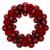 Coronita decorativa cu globuri rotunde, 55 bucati, plastic, 2.5–4.5 cm, rosu