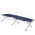 Pat pliant pentru camping, structura metalica, 190x74x42cm, 150kg, albastru marin