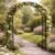 Pergola gradina metalica, suport plante cataratoare, 118x24x220 cm, negru