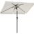 SONGMICS Umbrela de gradina cu manivela, UPF 50+, inclinare 30°, structura metalica, 300×200 cm, bej