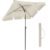 SONGMICS Umbrela terasa gradina sau plaja, cu inclinare, husa, 180x125cm, bej