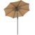 SONGMICS Umbrela de gradina 200 cm, inclinare dubla 30°, poliester UPF 50+, cadru metalic, maro taupe