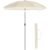 SONGMICS Umbrela terasa gradina sau plaja, cu inclinare, husa, diametru 160cm, bej