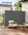 SONGMICS Paravan lateral pentru intimitate, extensibil, sistem fixare inclus, 160x300cm, gri