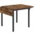 VASAGLE Masa de bucatarie sau living, extensibila, pentru spatii mici, stil industrial, 75x78x85/120cm, maro