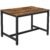 VASAGLE Masa de bucatarie pentru 4 persoane, cadru metalic, stil industrial, 120x75x75 cm, maro rustic