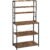 VASAGLE Raft de bucatarie cu spatiu pentru cuptorul cu microunde, 6 rafturi, otel, industrial, 40x80x167cm, maro retro si negru