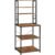 VASAGLE Raft de bucatarie, spatiu cuptor cu microunde, 6 rafturi, 40x60x167cm, maro rustic si negru