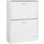 VASAGLE Dulap pantofi cu 2 usi rabatabile, din MDF, pentru 8-12 perechi, 60x24x84cm, alb