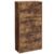VASAGLE Dulap pantofi cu 3 usi rabatabile, din lemn, pentru 12-18 perechi, 60x24x120cm, maro rustic