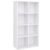 VASAGLE Biblioteca, raft cu 8 unitati de depozitare, pentru living, din lemn, 30x130x66cm, alb