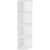 VASAGLE Raft de colt pentru podea, cu 4 nivele, din PAL, 30x30x130cm, alb