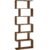 VASAGLE Biblioteca, raft cu 6 unitati de depozitare, pentru living, din lemn, 24x190x70cm, maro rustic