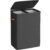 SONGMICS Cos rufe cu 2 compartimente si capac, saci detasabili cu maner, 170 litri, 56x40x75 cm, negru