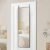 SONGMICS Oglinda mare de perete sau usa, rama aluminiu si sticla securizata, 120×40 cm, negru