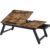 SONGMICS Masa de pat pentru laptop, plabila si reglabila, 55x35x23 cm, maro