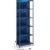VASAGLE Biblioteca cu 6 rafturi si iluminare LED reglabila 25 culori, cadru metalic, 30x60x179 cm, negru