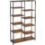 VASAGLE Biblioteca cu suport de depozitare pe 5 etaje, 30x100x170cm, stil industrial, maro rustic si negru