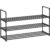 SONGMICS Suport pentru pantofi cu 3 nivele, structura metalica, pentru 12-15 perechi, 92x30x55cm, negru