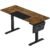 SONGMICS Birou cu reglaj electric pe inaltime, memorie cu 4 inaltimi, 60x140x(72-120)cm, maro rustic