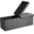 SONGMICS Taburet pliabil cu sezut moale, spatiu de depozitare 120litri, maxim 300kg, 110x38x38cm, gri