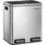 SONGMICS Cos de gunoi din inox cu 2 compartimente colectare selectiva, cu galeti interioare, 2x15litri, argintiu si negru