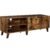 VASAGLE Comoda pentru TV, cu 2 usi si 2 rafturi deschise, 40x140x50cm, maro rustic