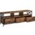 VASAGLE Comoda pentru TV de pana la 65 inch, cu 3 sertare si 3 rafturi deschise, 40x147x50cm, maro rustic si negru