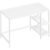 VASAGLE Birou cu 2 rafturi stanga sau dreapta, stil industrial, 60x120x76 cm, alb