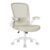 SONGMICS Scaun de birou ergonomic reglabil cu spatar mesh si suport lombar, maxim 120 kg, 64x64x107 cm, bej