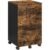 VASAGLE Dulap birou tip rollbox cu 2 sertare pentru documente A4, cu roti, stil industrial, 42x40x70 cm, maro rustic