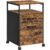 VASAGLE Dulap mobil tip rollbox pentru birouri, cu 2 sertare, stil industrial, 44x42x67cm, maro rustic