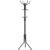 VASAGLE Cuier pentru haine, din otel, tip pom, cu 12 carlige, 182cm, negru