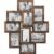 SONGMICS Rama foto de perete din MDF, colaj de 10 fotografii, 60x49cm, maro rustic