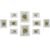 SONGMICS set rame foto 10 buc, 28×24 / 21×16 / 18×13 cm, alb, montaj perete sau birou, MDF si plastic