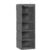 SONGMICS Raft suspendat organizator pentru dulapuri, pliabil, textil, 30x30x90cm, gri