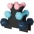 SONGMICS Set de 6 gantere hexagonale cu suport, 2×1 kg 2×2 kg 2×3 kg, multicolor