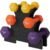 SONGMICS Set de 6 gantere hexagonale cu suport, 2x1kg 2×1.5kg 2x2kg, multicolor