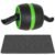 Aparat fitness tip roata pentru abdomene cu covor din spuma, negru verde