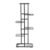 Suport pentru flori, metalic, cu 6 polite, structura verticala, 41x22x106 cm, negru
