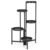 Suport metalic pentru flori cu 5 niveluri, structura pliabila, 48x48x79 cm, negru