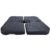 Suport baza umbrela 50x50x8 cm, set 4 elemente umplere cu apa sau nisip, manere metalice, plastic rezistent, negru