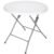 Masa pliabila rotunda pentru gradina sau catering 75×80 cm, HDPE si metal, alb